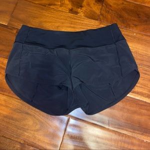 Speed Up Black Lululemon Shorts 2.5”